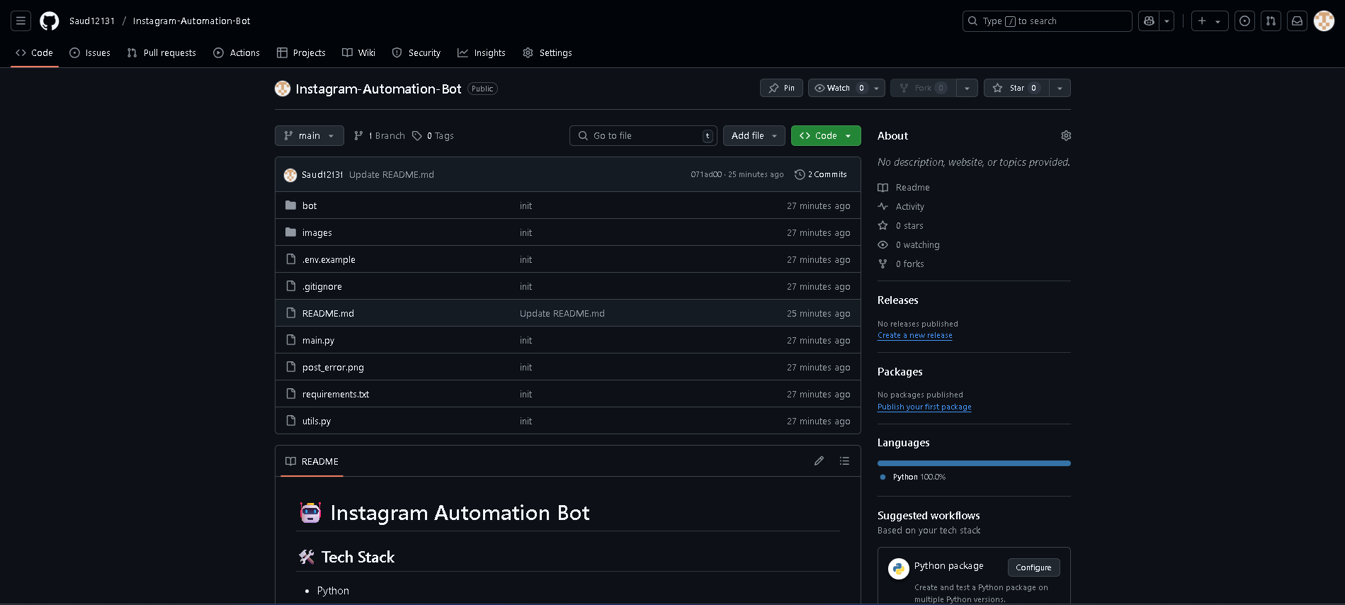 Instagram Automation Bot